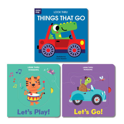 Mini Me Look Thru Set of 3 Board Books