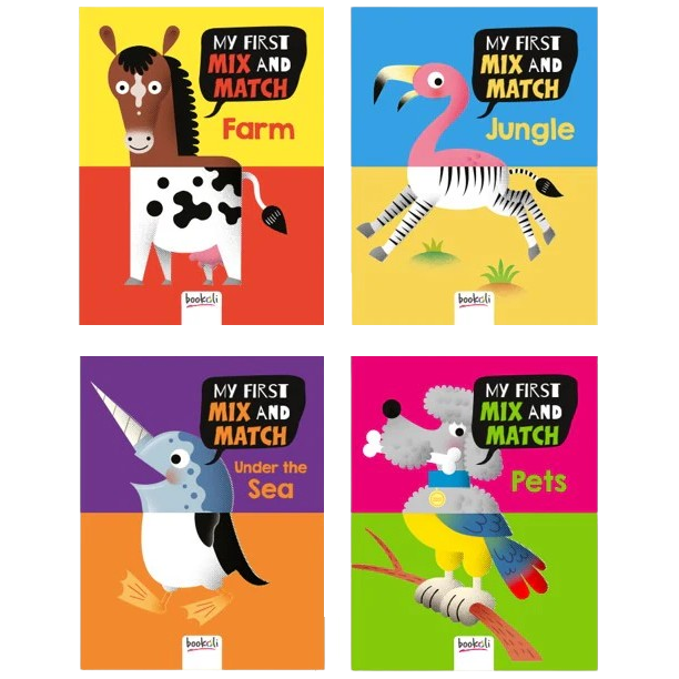 My First Mix and Match Board Book Set 4