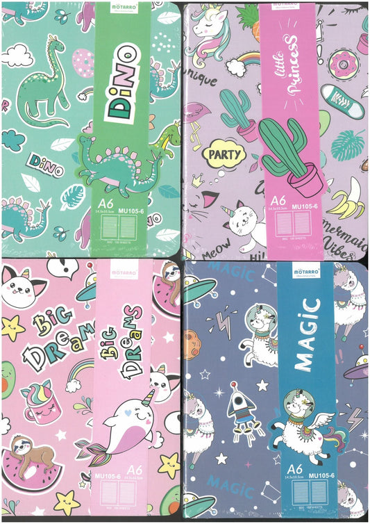 Assorted Notebook Narwhal, Llama, Dino, Unicorn