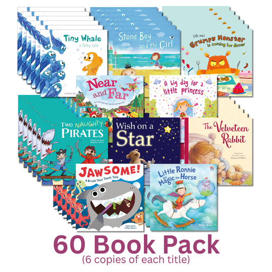 Tiny Whale 60 Book Pack (6 copies of each title)