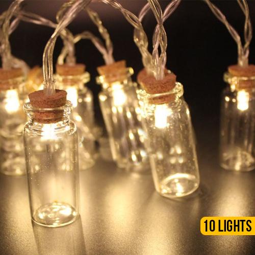 Led String Lights Milk Bottle 2.25cm